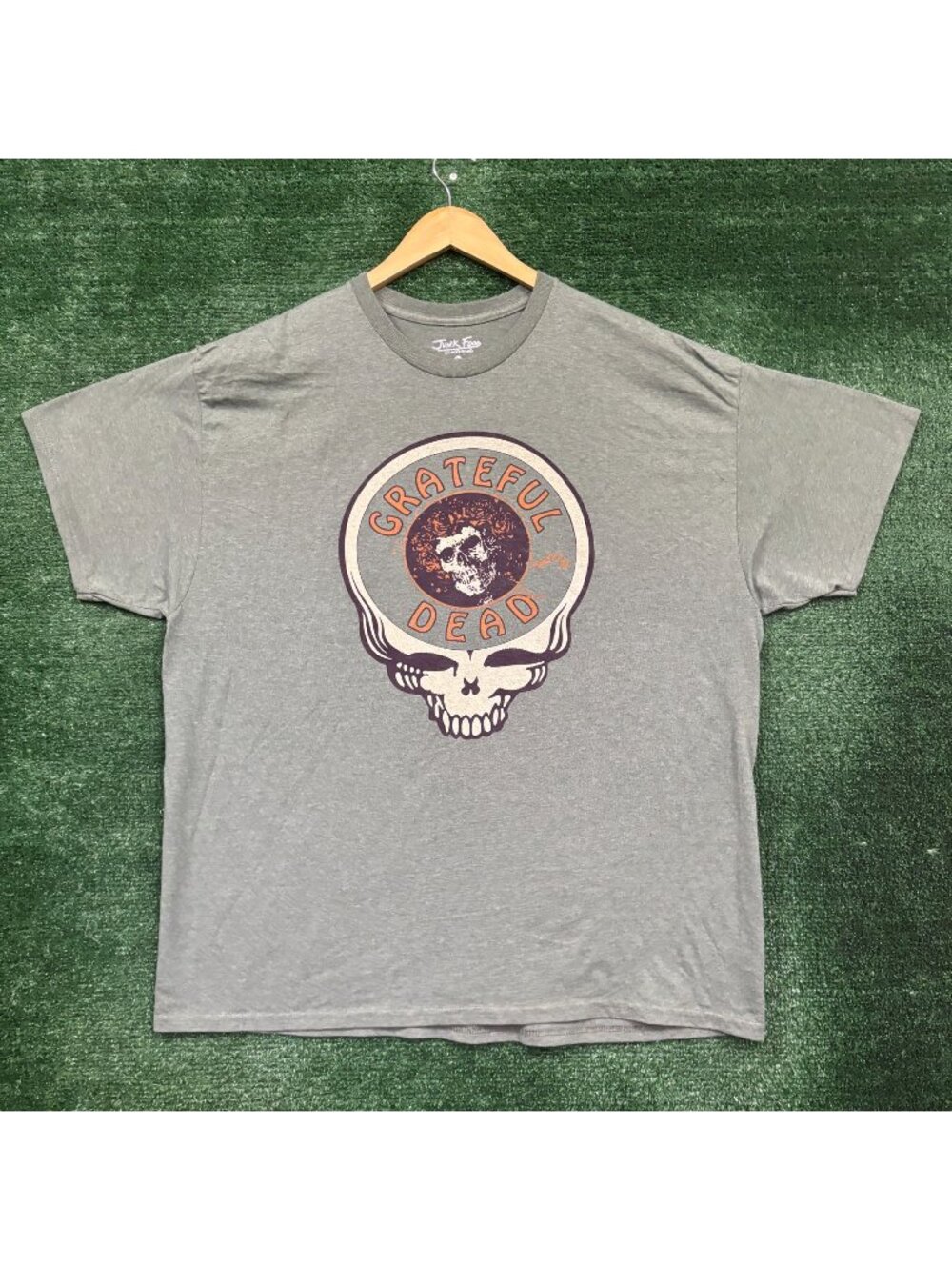 Grateful Dead Steal Your Face green OversizedT-Shirt Size Large